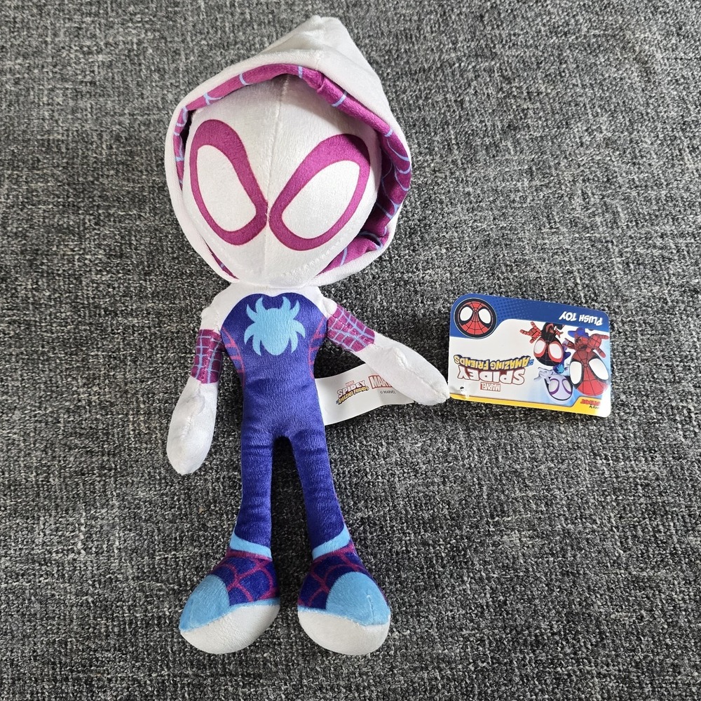Marvel Spidey and His Amazing Friends Ghost-Spider Plush Toy Gwen Stacy 9" NWT